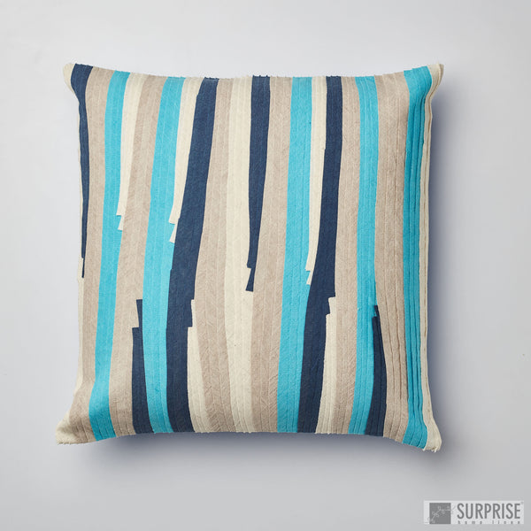 Surprise Home - Pleated Waves Cushion Covers (Blue)
