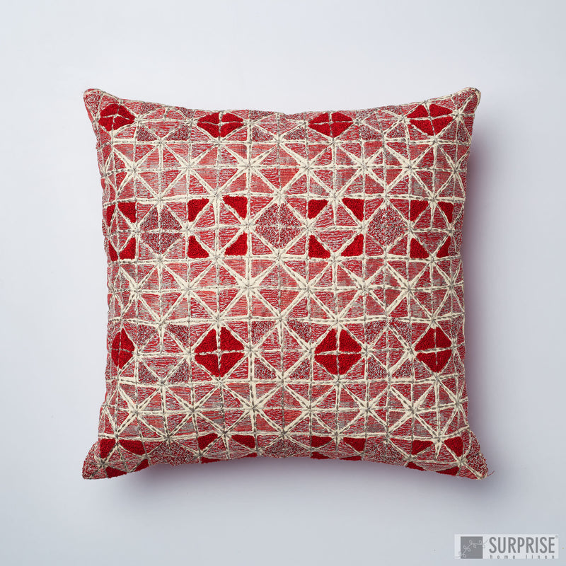 Surprise Home - Gypsy Squares Cushion Covers (Red)