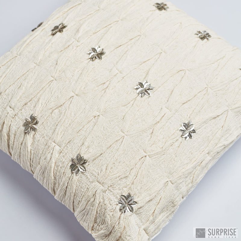 Surprise Home - Textured Gypsy Cushion Covers (Ivory)