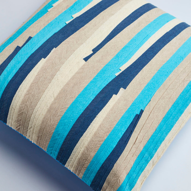Surprise Home - Pleated Waves Cushion Covers (Blue)