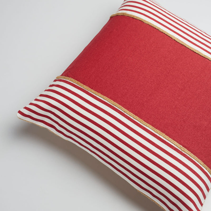 Surprise Home - Nautic Stripes Cushion Covers (Red)