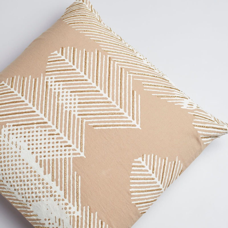 Surprise Home - Autumn Fern Cushion Covers (Natural Brown)