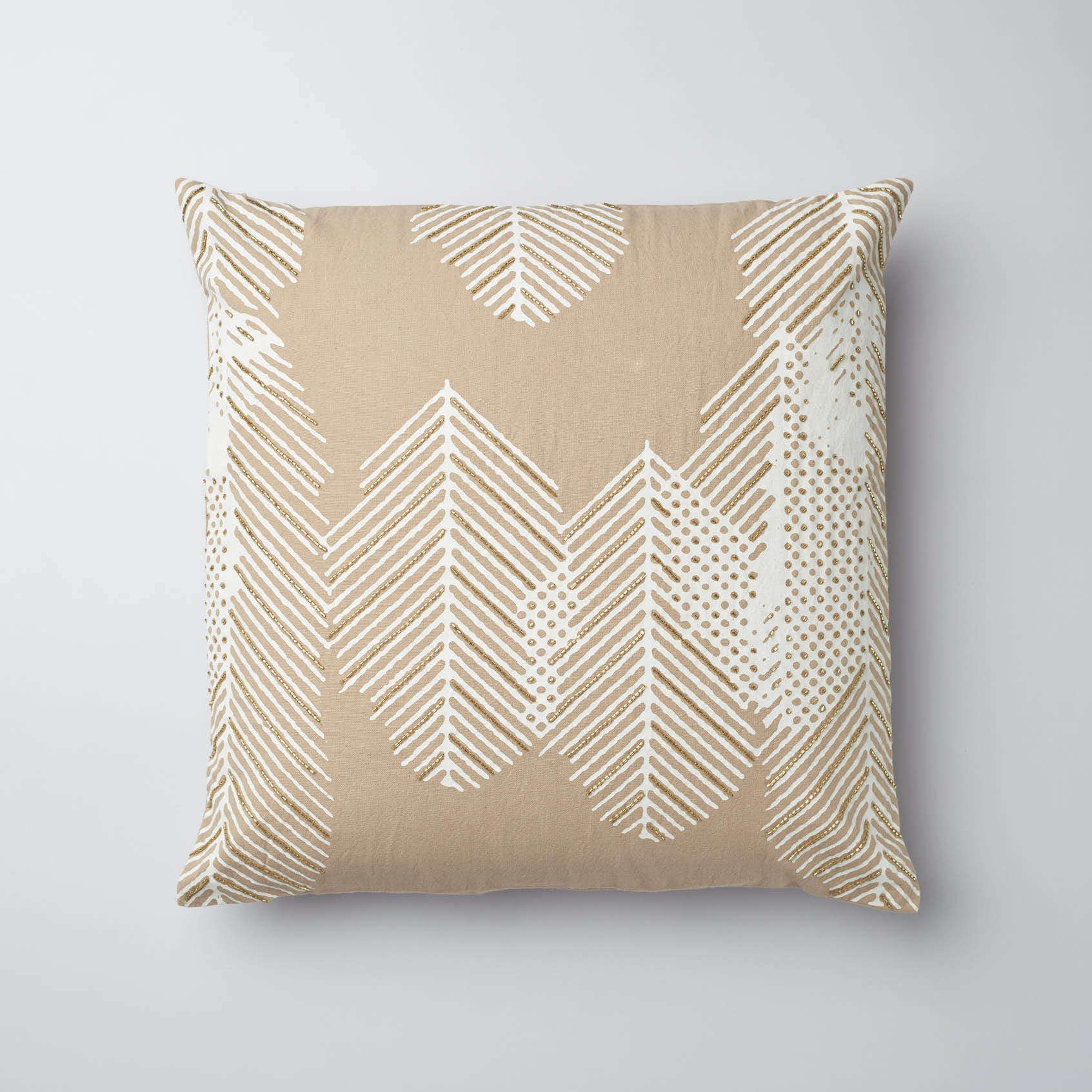 Surprise Home - Autumn Fern Cushion Covers (Natural Brown)