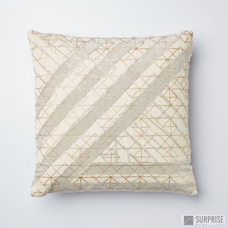 Surprise Home - Construction Grid Cushion Covers (Light Grey)