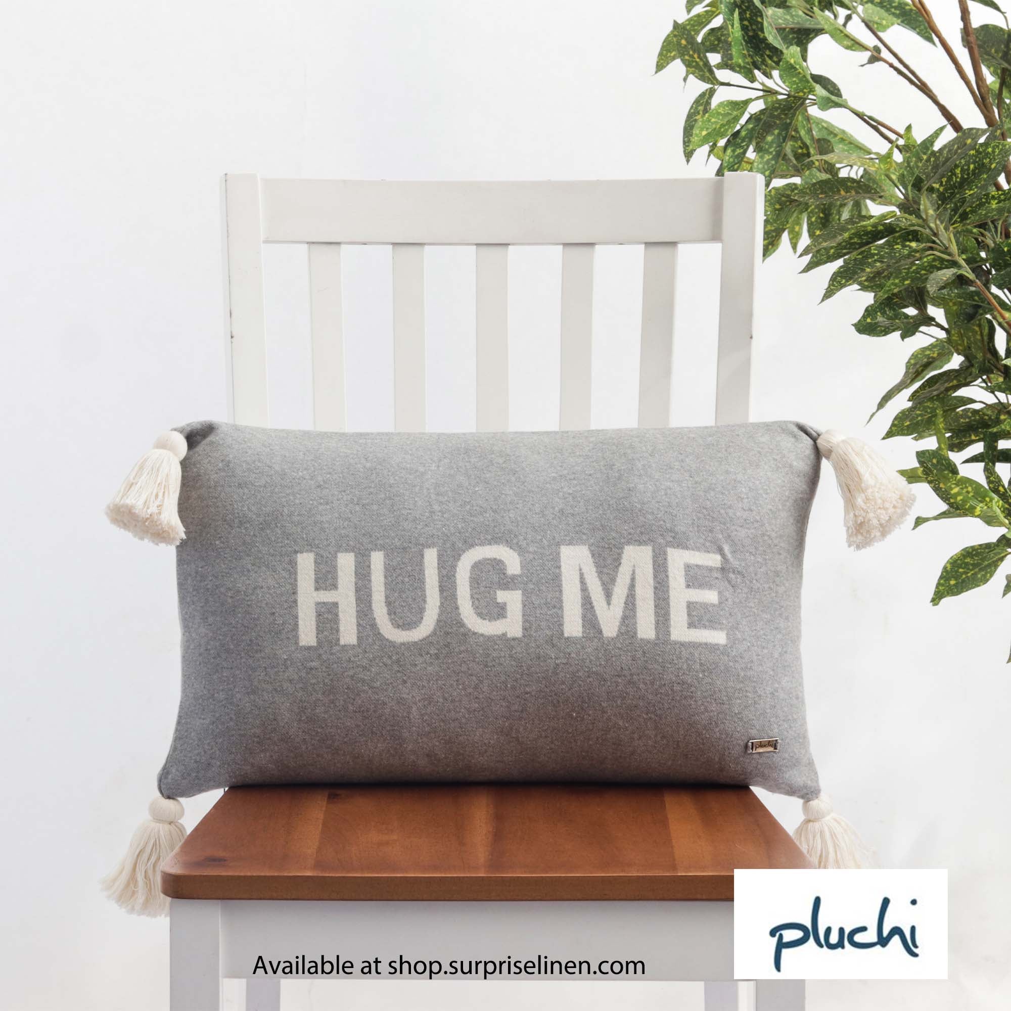 Pluchi - Hug Me Cushion Cover (Grey)