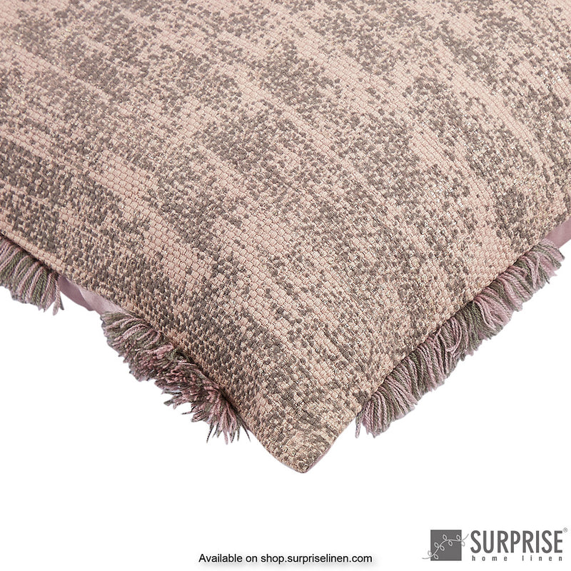 Surprise Home - Fringe Cushion Cover (Dusty Pink)