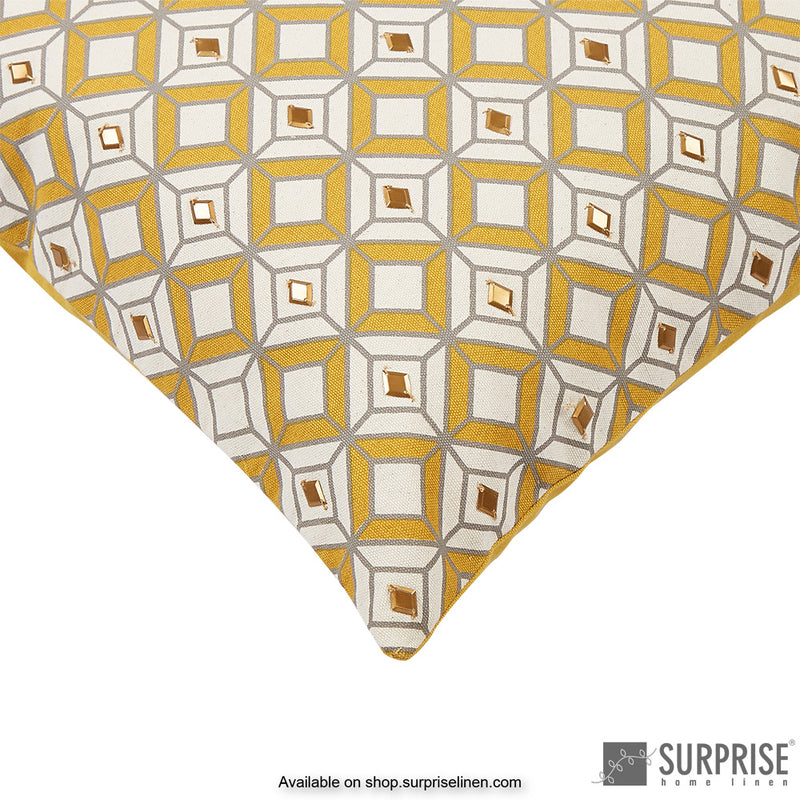 Surprise Home - Retro Chic Cushion Cover (Yellow)
