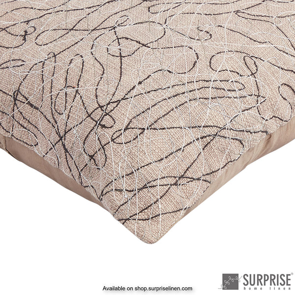 Surprise Home - Scribbles Cushion Cover (Light Brown)