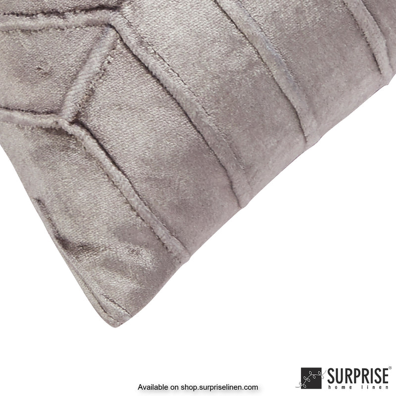 Surprise Home - Velvet Ombre 40 x 40 cms Designer Cushion Cover (Red)