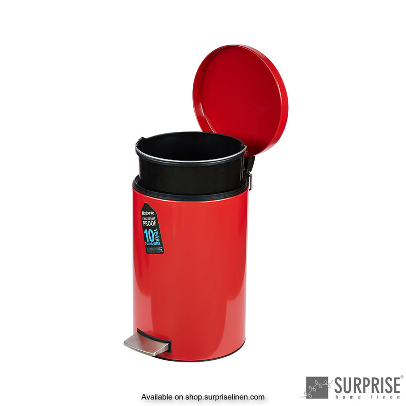 Surprise Home - Brabantia 12 Litre Dust Bin (Red)