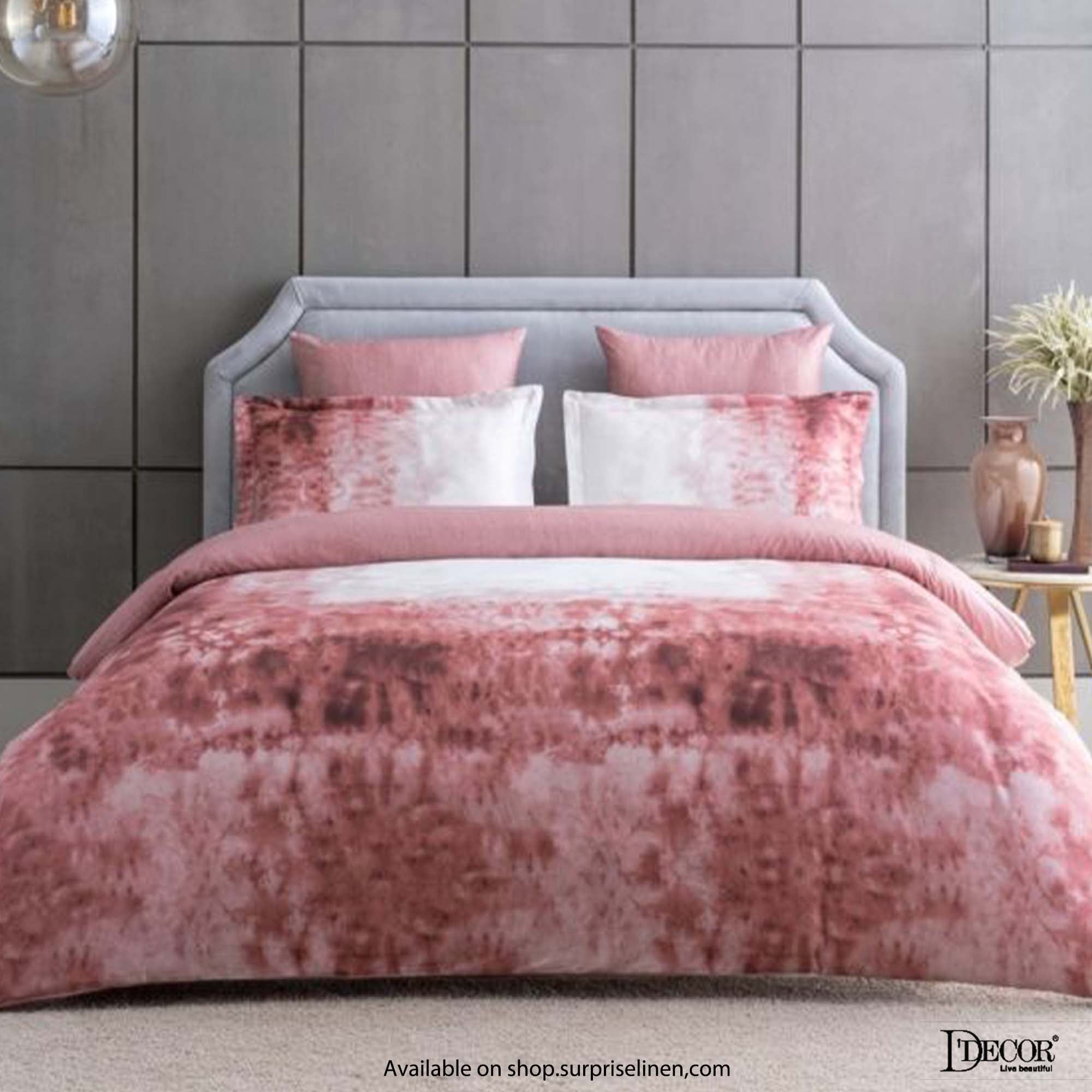 D'Decor - Esteem Ombre Gradiance 100% Cotton 4 Pc Bed in a Bag Set (Brick)