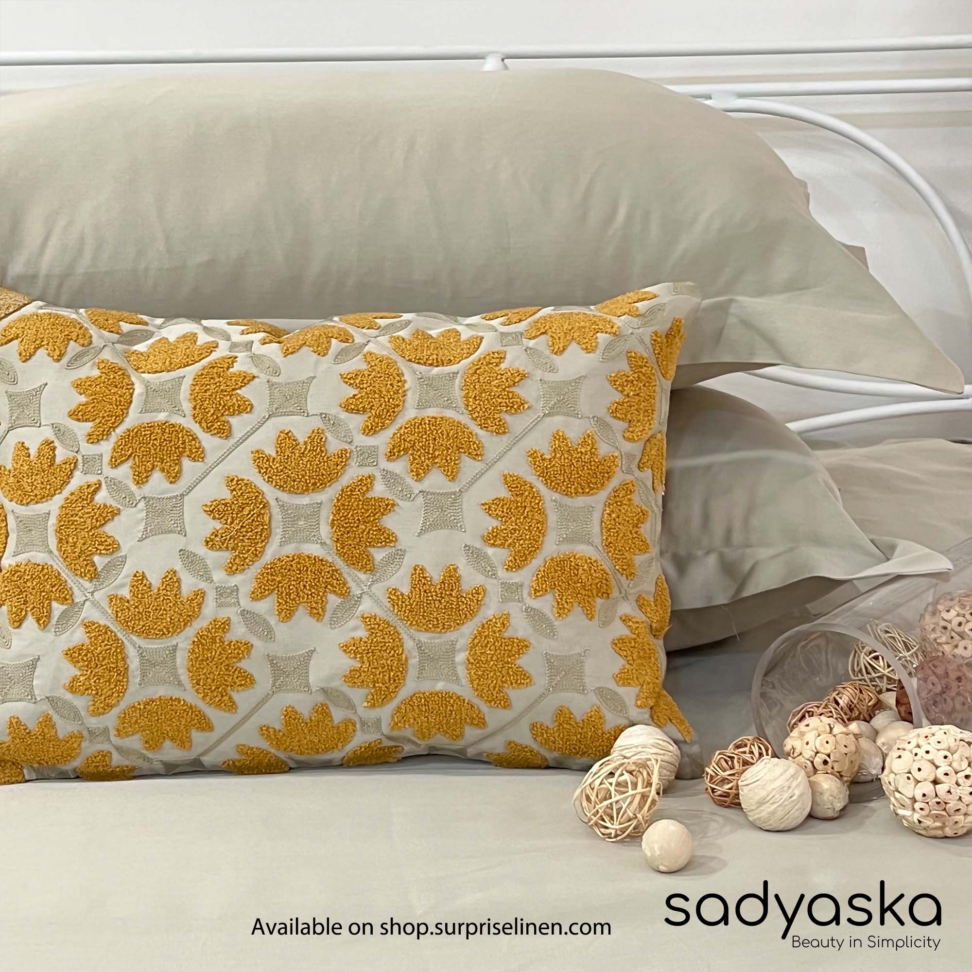 Sadyaska - Treasure Collection Mariana Bedsheet Set (Beige)