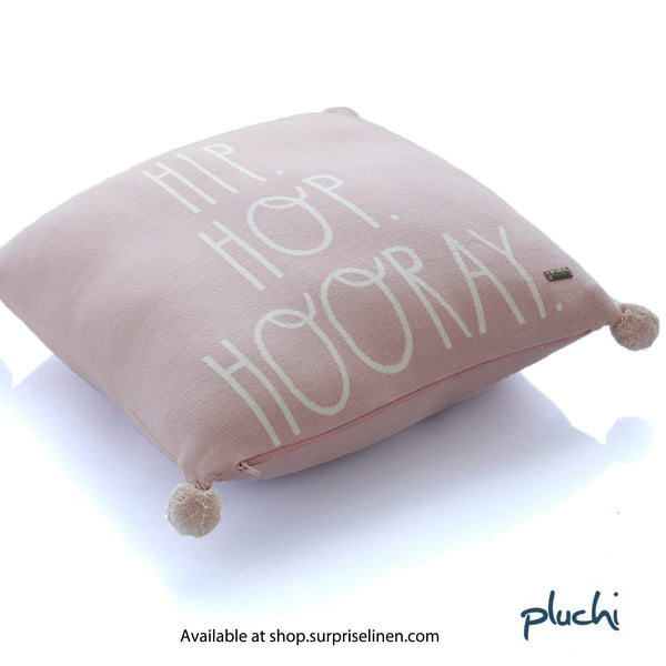 Pluchi - Hip Hop Hooray Cotton Knitted Cushion Cover (Cameo Pink)