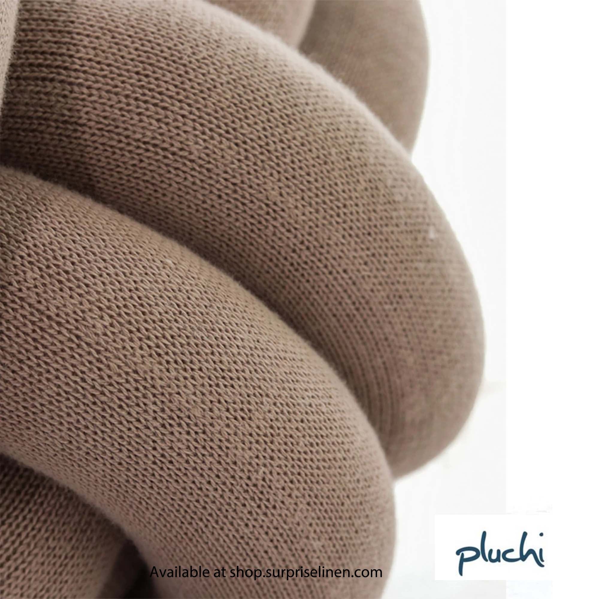 Pluchi - Nodo Cushion Cover (Sandy Brown)