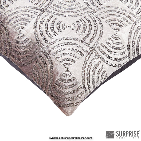 Surprise Home - Velvet Quarters Cushion Cover (Grey)