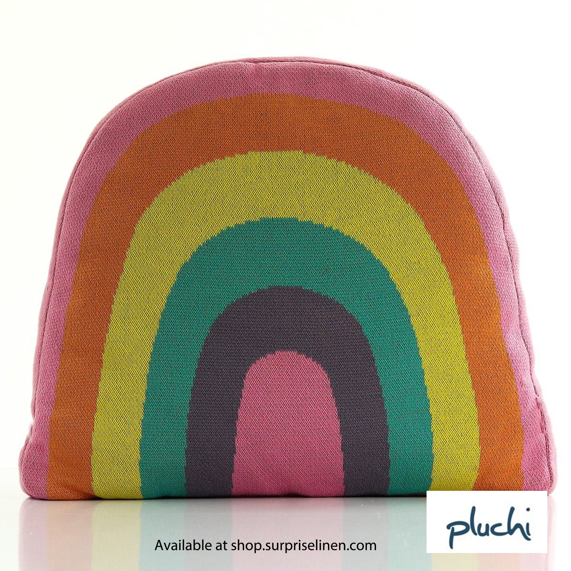 Pluchi - Rainbow Multicolor Cotton Cushion / Pillow For Kids