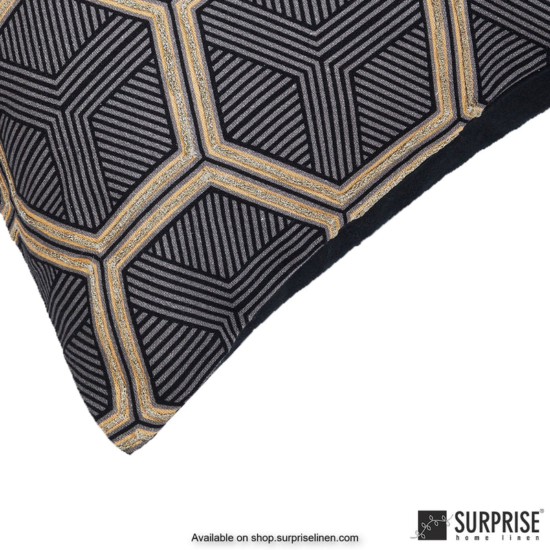 Surprise Home - Hive 45 x 45 cms Designer Cushion Cover (Blue)