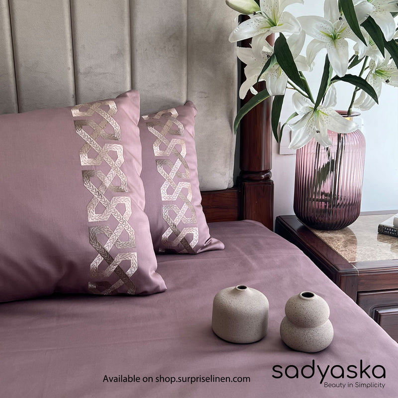 Sadyaska - Dream Collection Alley Bedsheet Set (Old Rose)