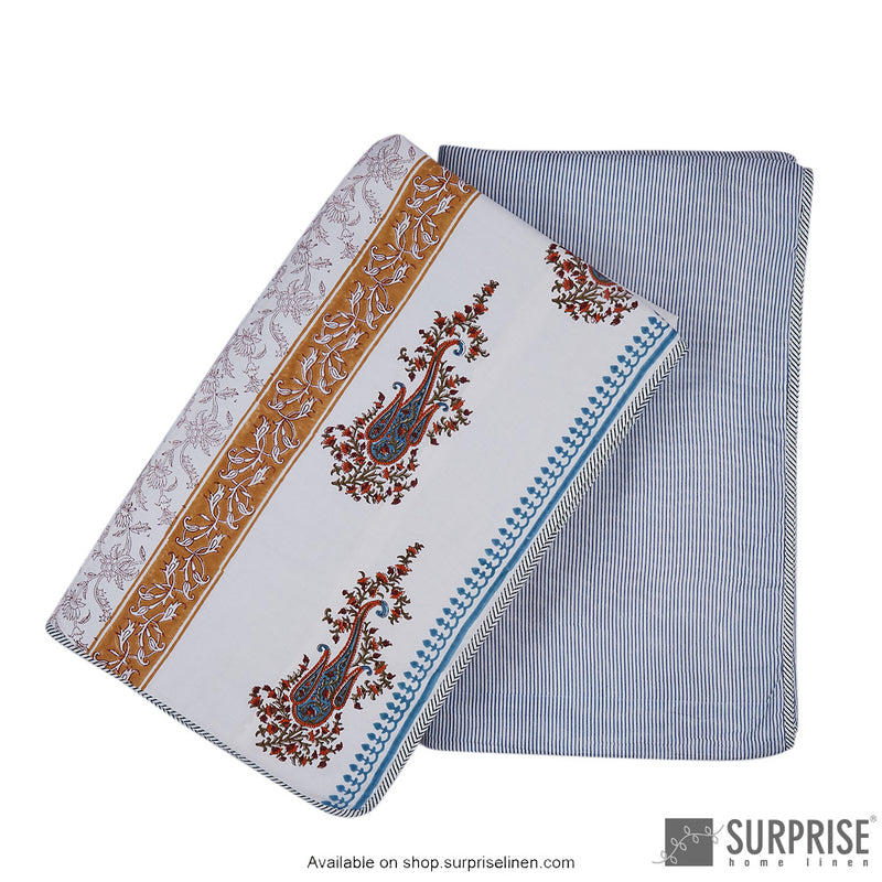 Surprise Home - Mughal Print Dohar (Blue)