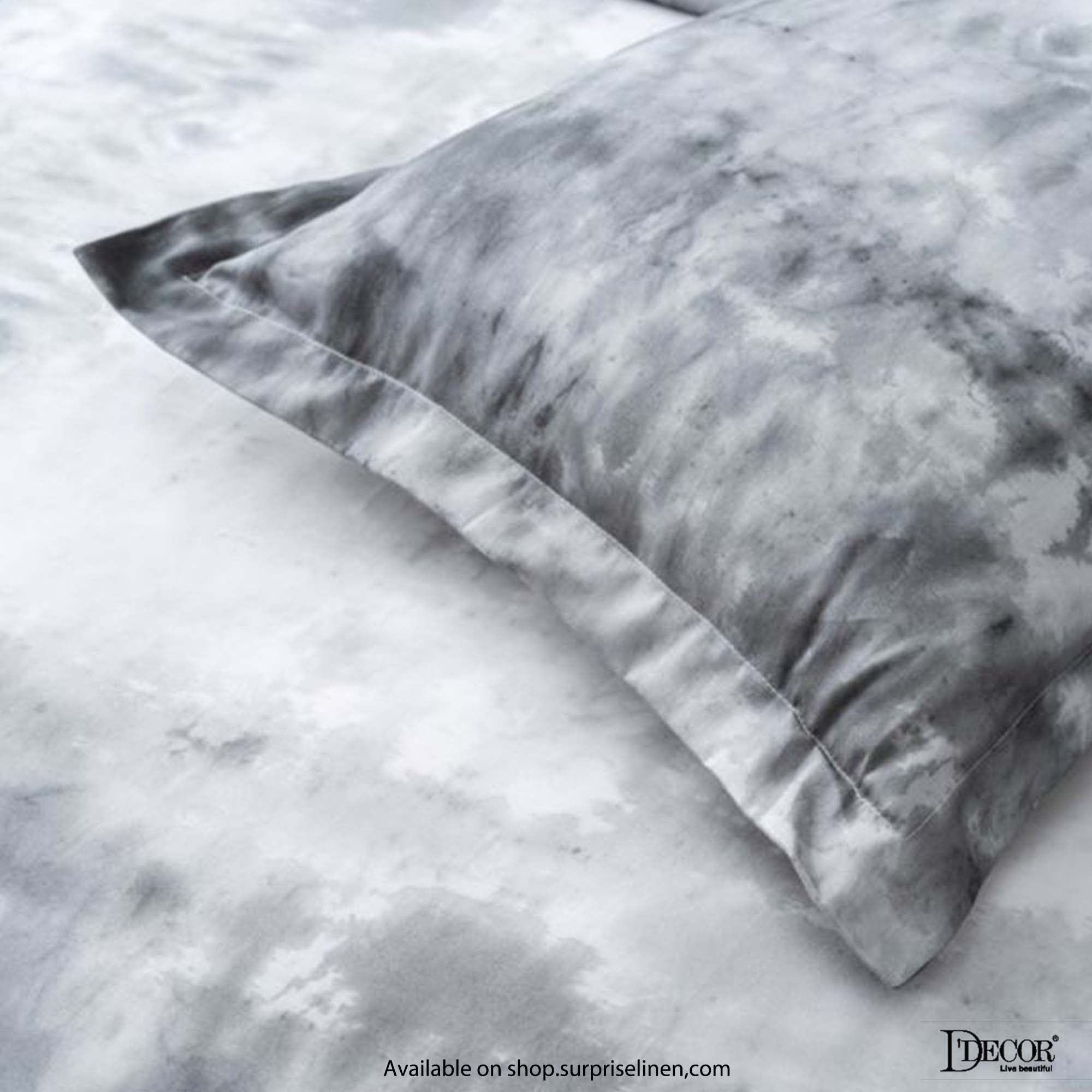 D'Decor - Esteem Ombre Gradiance 100% Cotton 4 Pc Bed in a Bag Set (Grey)