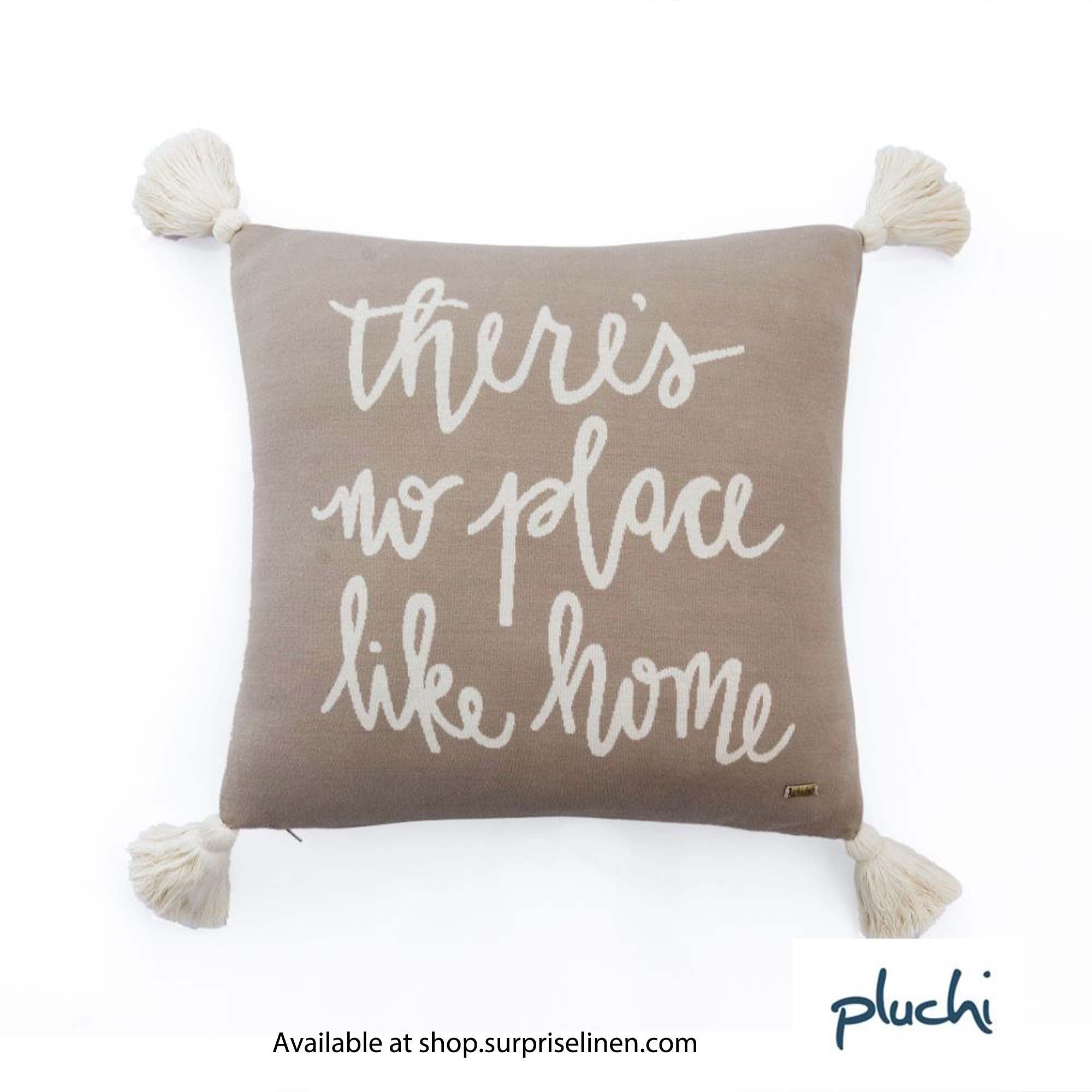 Pluchi - There's No Place Like Home Cushion Cover (Grey)