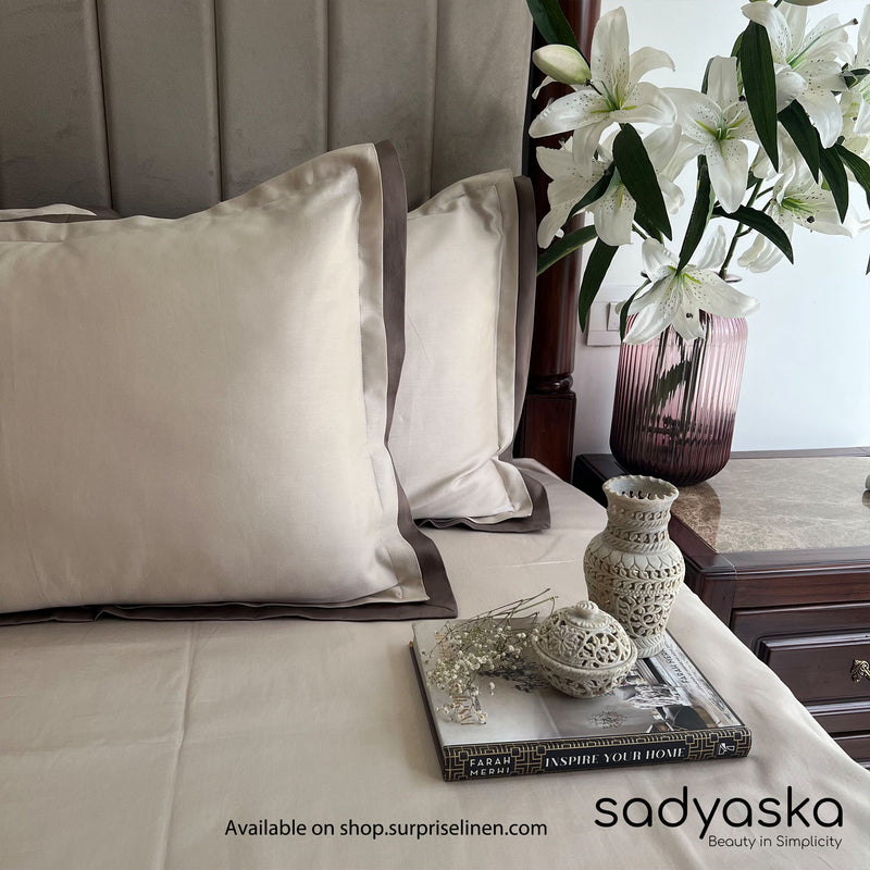 Sadyaska - Duplex Collection Bedsheet Set (Oats Beige)