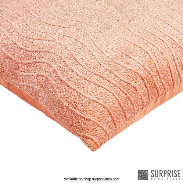 Surprise Home - Velveteen Cushion Cover (Light Peach)