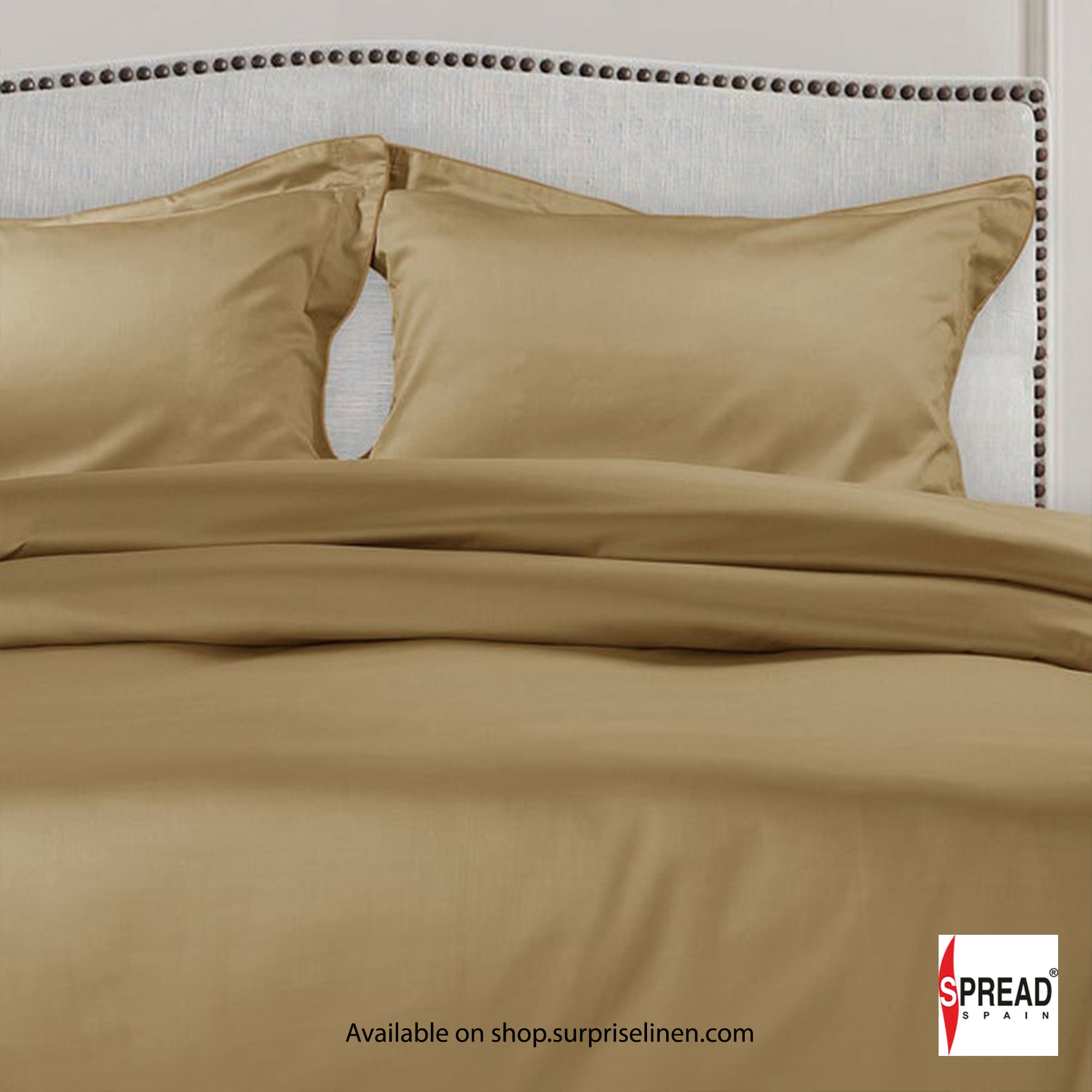 Spread Spain - The Italian Collection 500 Thread Count Cotton Bedsheet Set (Camel)