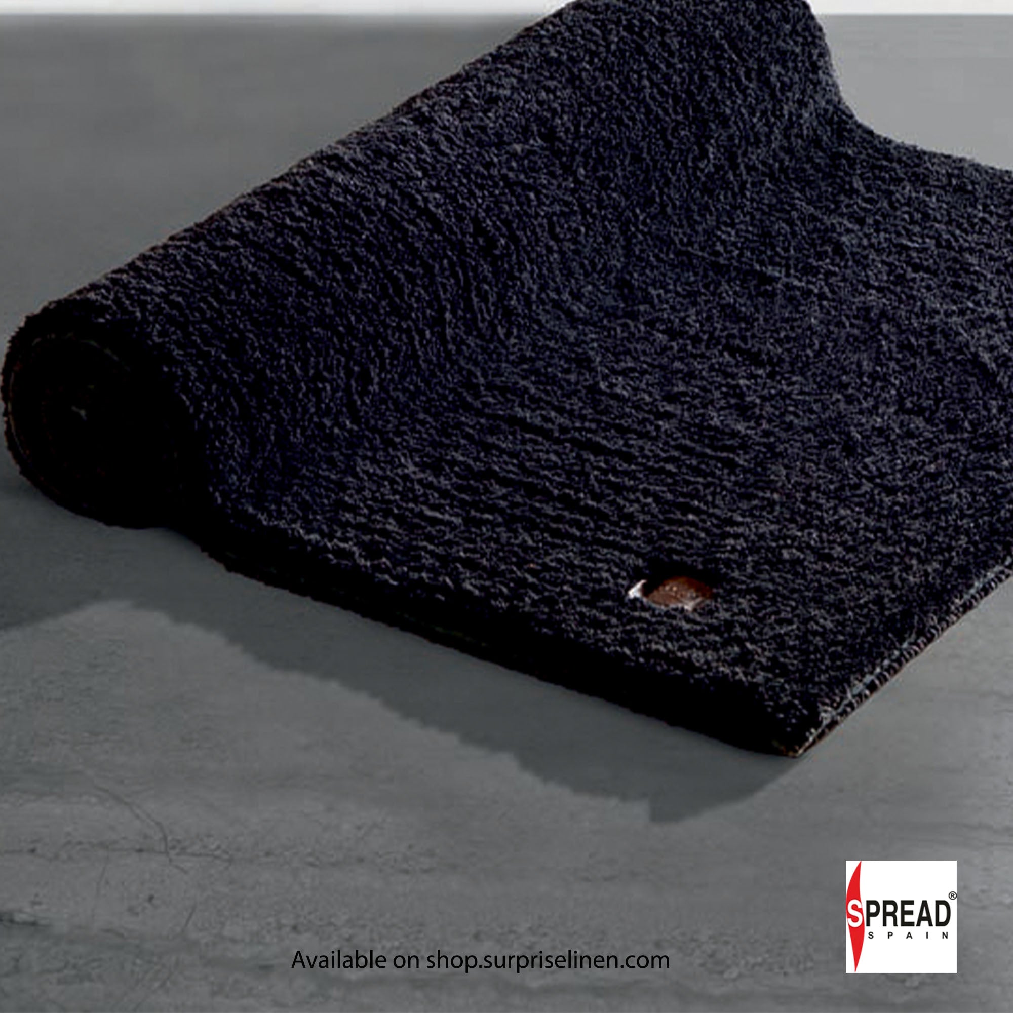 Spread Spain - Bamboo Cotton Fibre Bath Mat (Black)