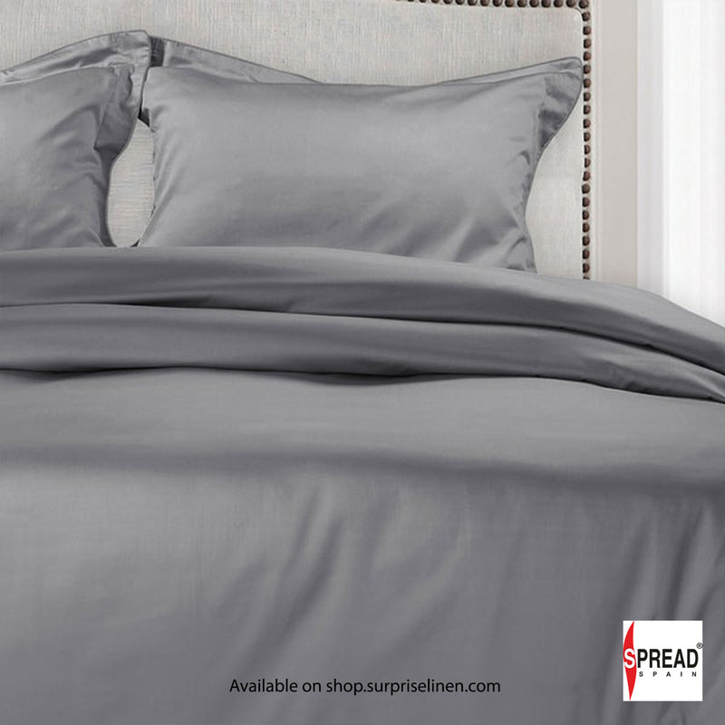 Spread Spain - The Italian Collection 500 Thread Count Cotton Bedsheet Set (Steel Grey)