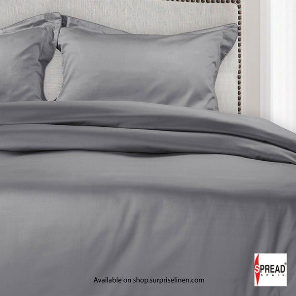 Spread Spain - The Italian Collection 500 Thread Count Cotton Duvet Covers (Steel Grey)
