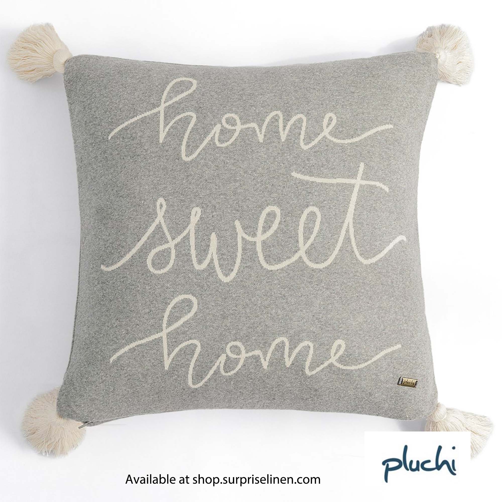 Pluchi - Home Sweet Home Cushion Cover (Grey)