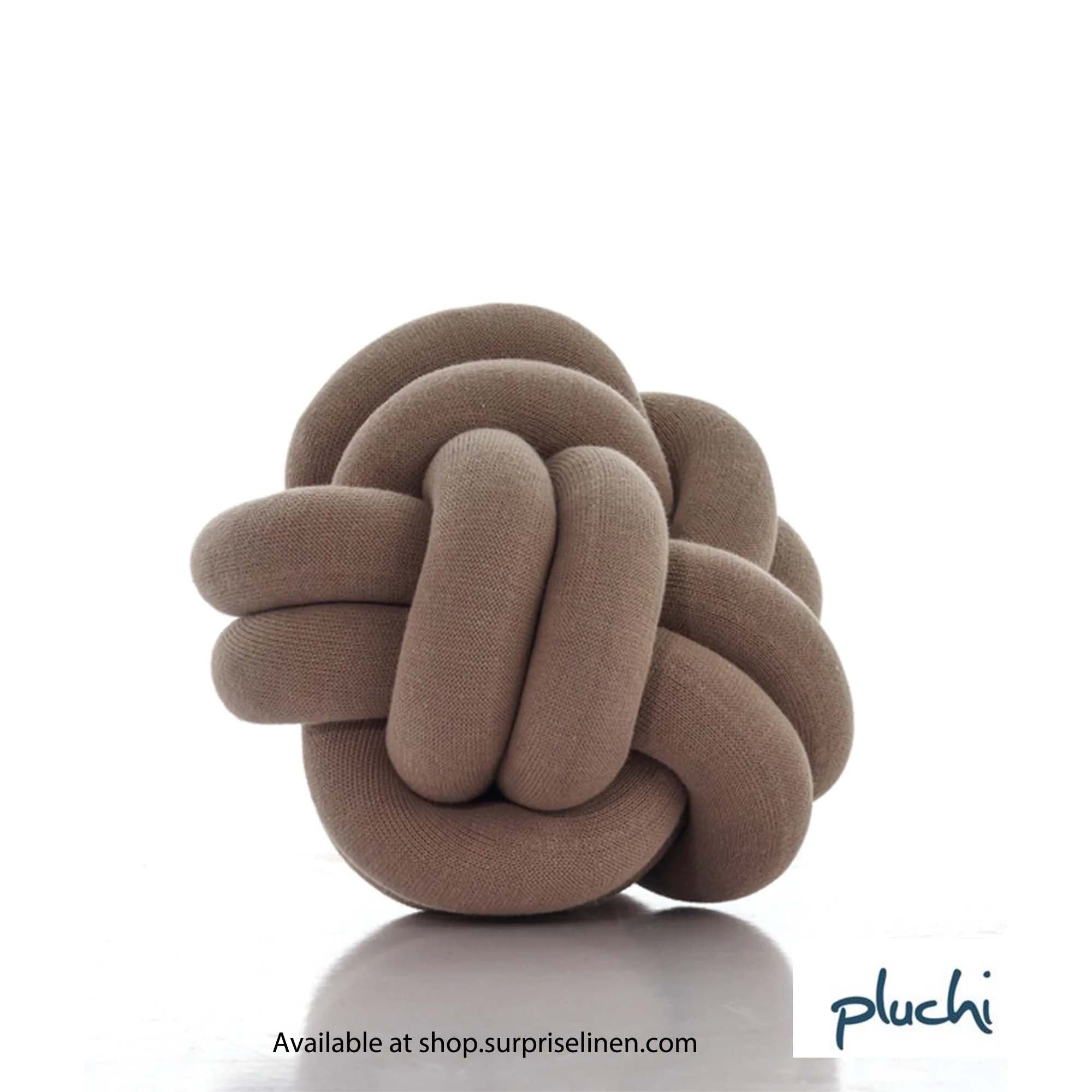 Pluchi - Nodo Cushion Cover (Sandy Brown)