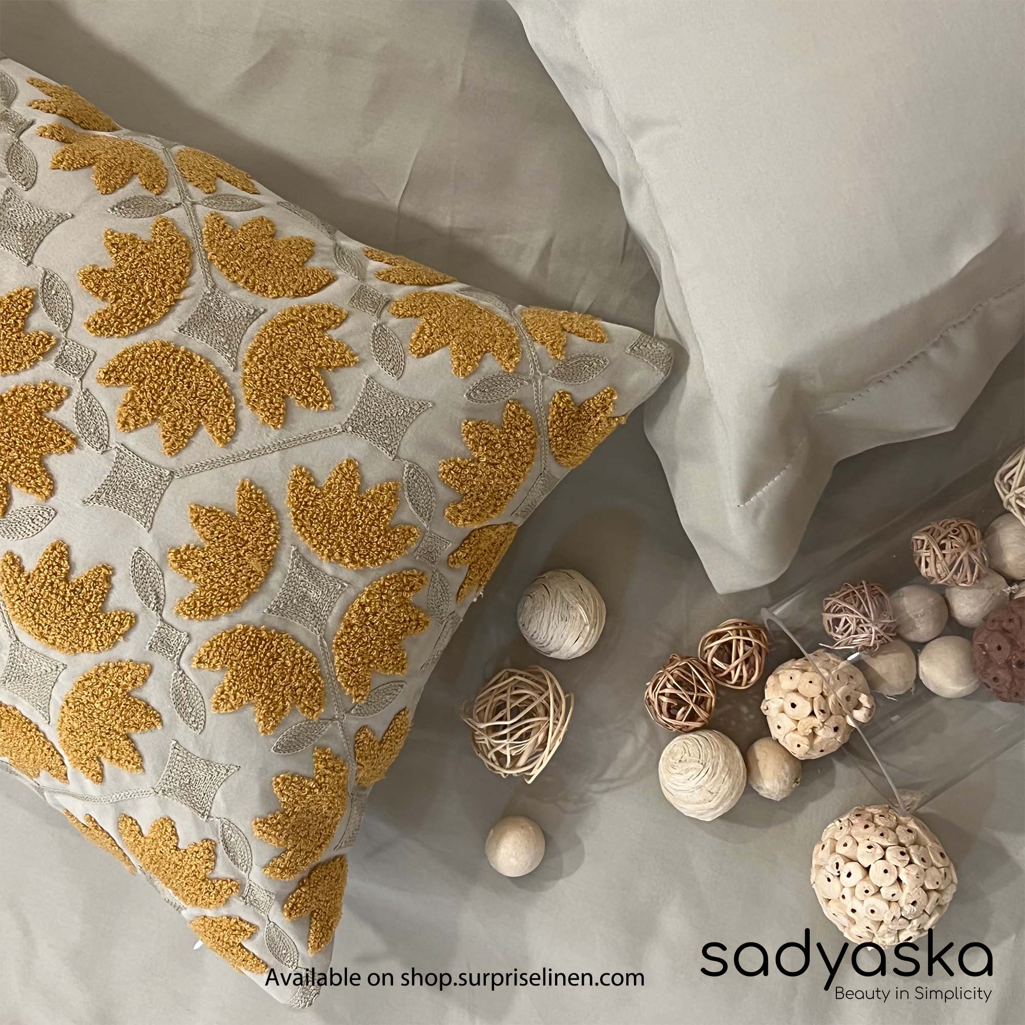 Sadyaska - Treasure Collection Mariana Bedsheet Set (Beige)