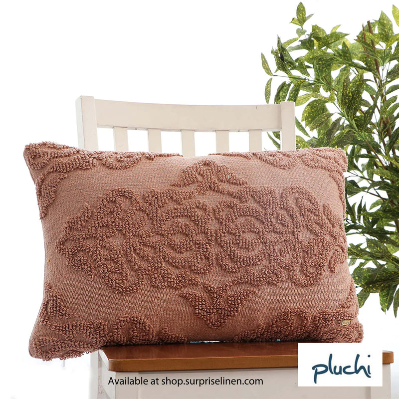 Pluchi - Damask Cushion Cover (Blush Pink)