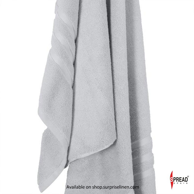 Spread Spain - Miami Premium Cotton Luxury Bath Towels (Silver)