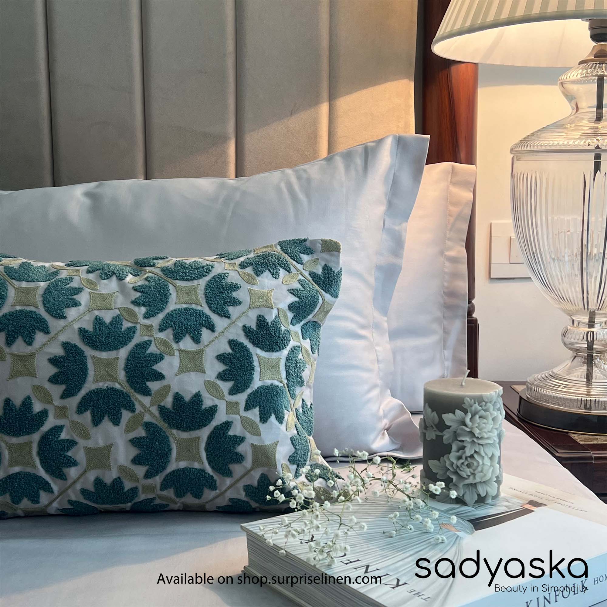 Sadyaska - Treasure Collection Mariana Bedsheet Set (Pearl Grey)