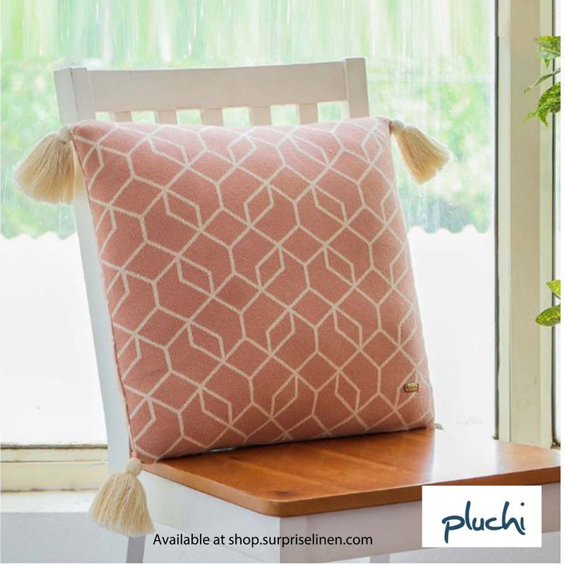 Pluchi - Trellis Cushion Cover (Blush Pink)