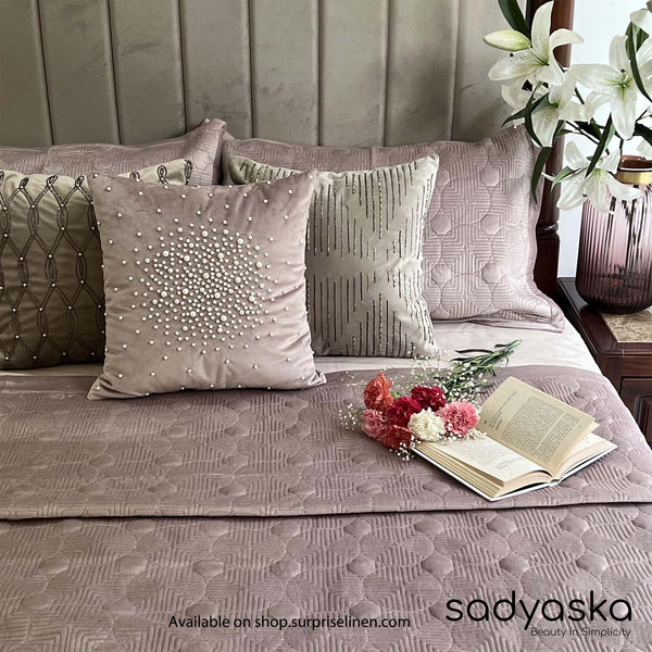Sadyaska - Velvet Collection Bubble Bed Cover Set (Onion Pink)