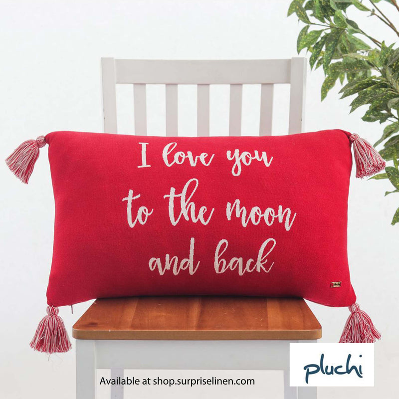 Pluchi -  I Love You to The Moon & Back Cushion Cover (Red)