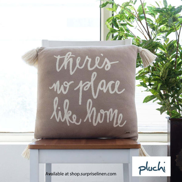 Pluchi - There's No Place Like Home Cushion Cover (Grey)