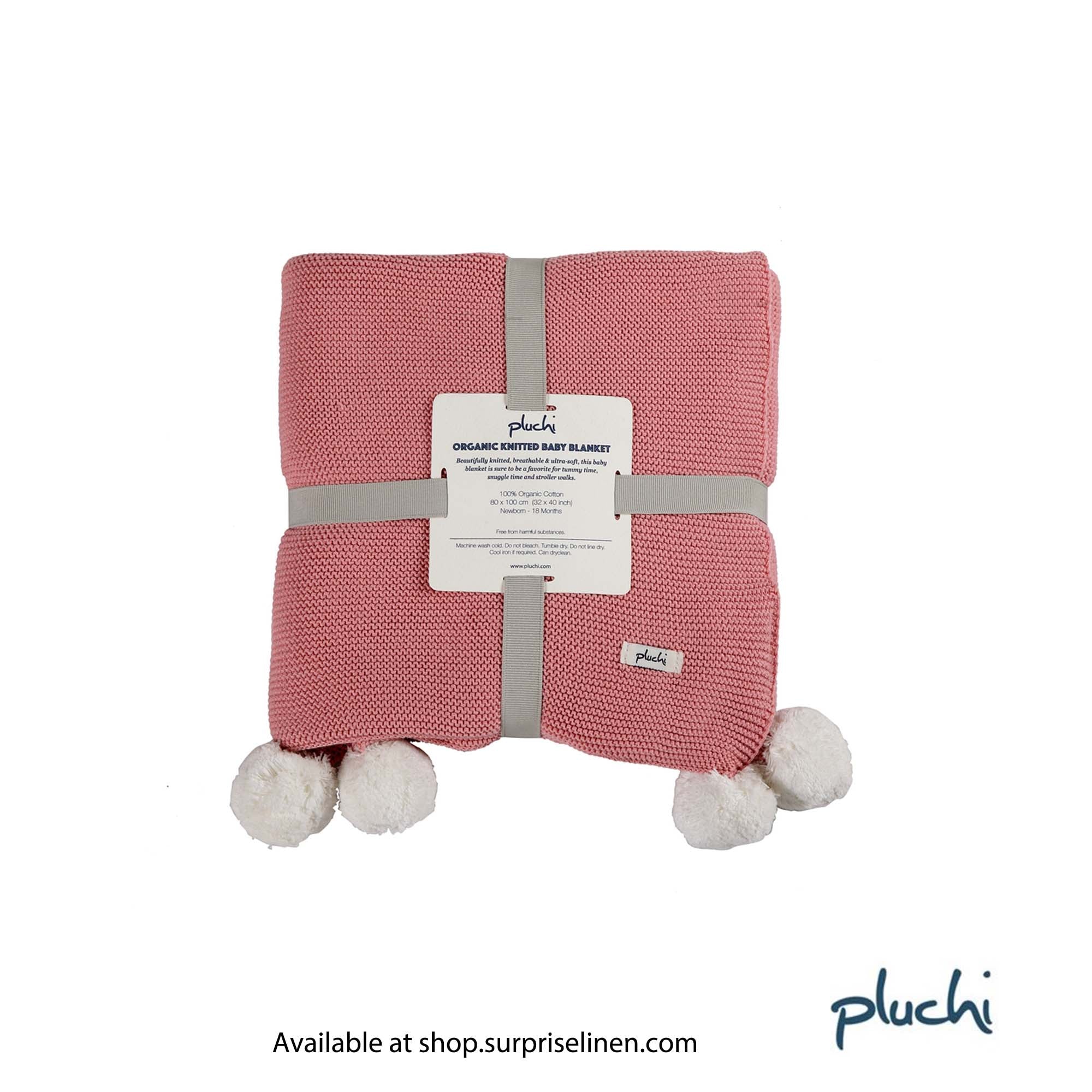 Pluchi - Bugs Bunny 100% Organic Cotton Knitted All Seasons AC Blanket for Babies (Blossom)