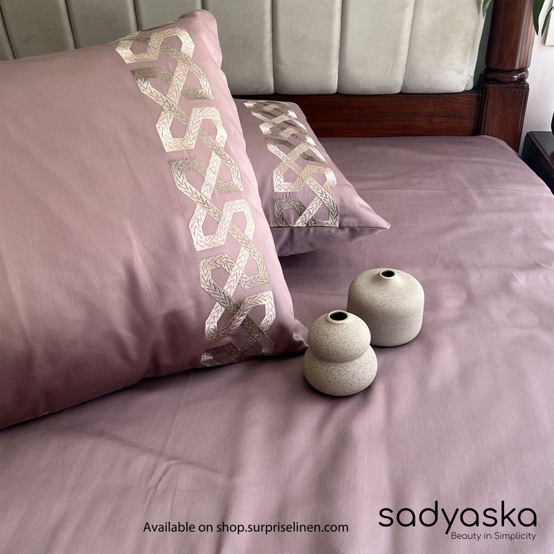 Sadyaska - Dream Collection Alley Bedsheet Set (Old Rose)