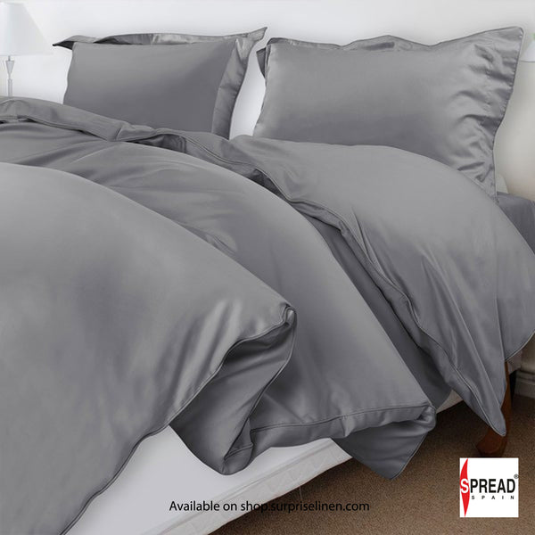 Spread Spain - The Italian Collection 500 Thread Count Cotton Bedsheet Set (Steel Grey)