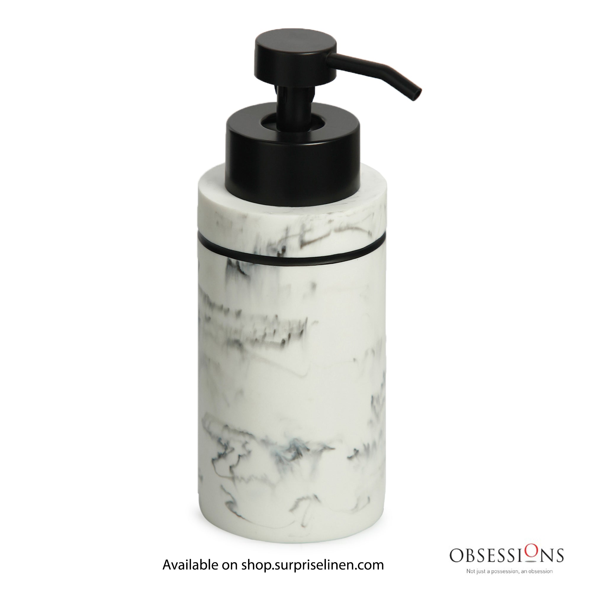 Obsessions - Alvina Collection Luxury Bathroom Accessory Set (Marble Ivory)