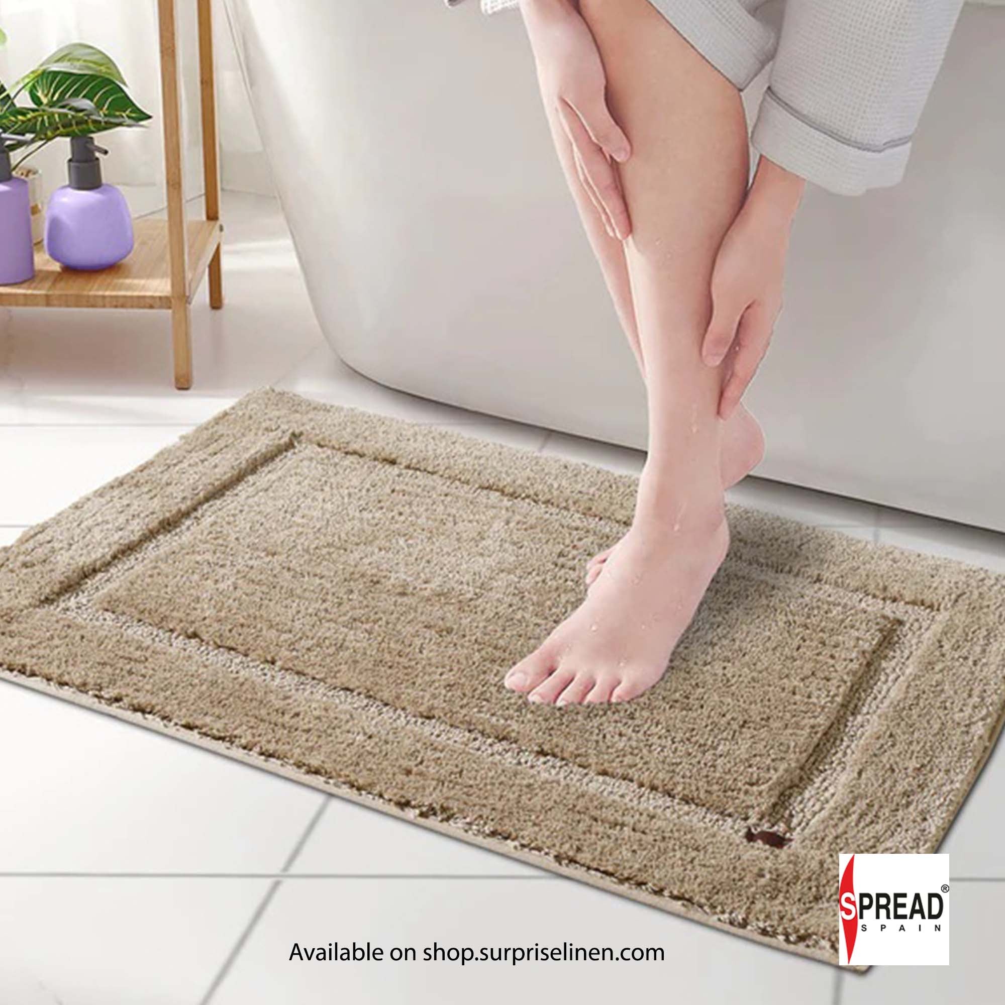 Spread Spain - Superba Luxury Bath Mats (Candid Ginger)