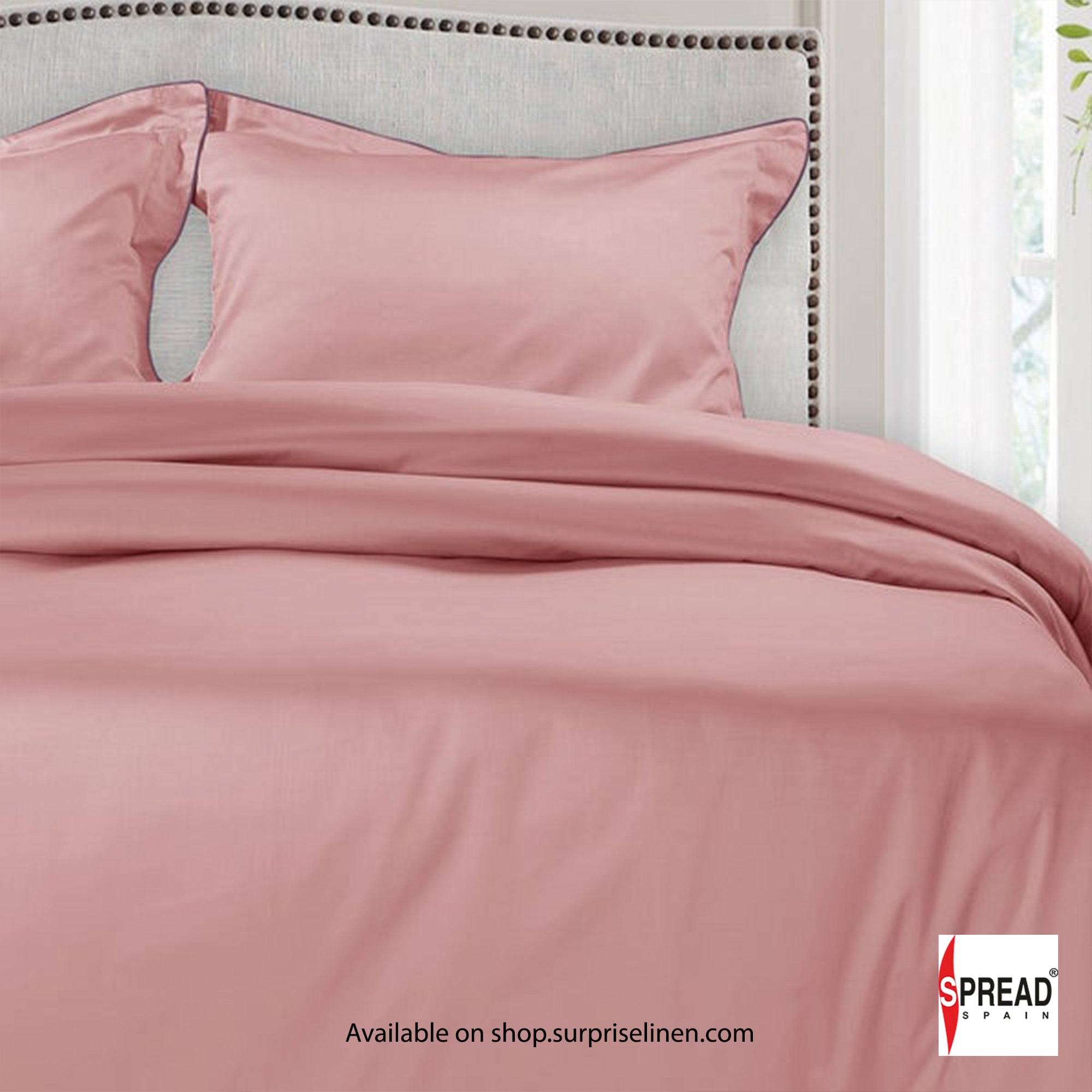 Spread Spain - The Italian Collection 500 Thread Count Cotton Bedsheet Set (Salmon)