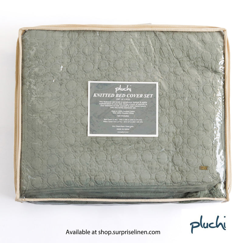 Pluchi - Bubbly Collection 3 Pcs Bedcover Set (Ryegrass)