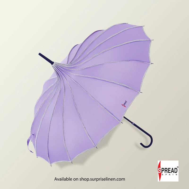 Spread Spain - Pagoda Shaped Long Umbrella (Purple)
