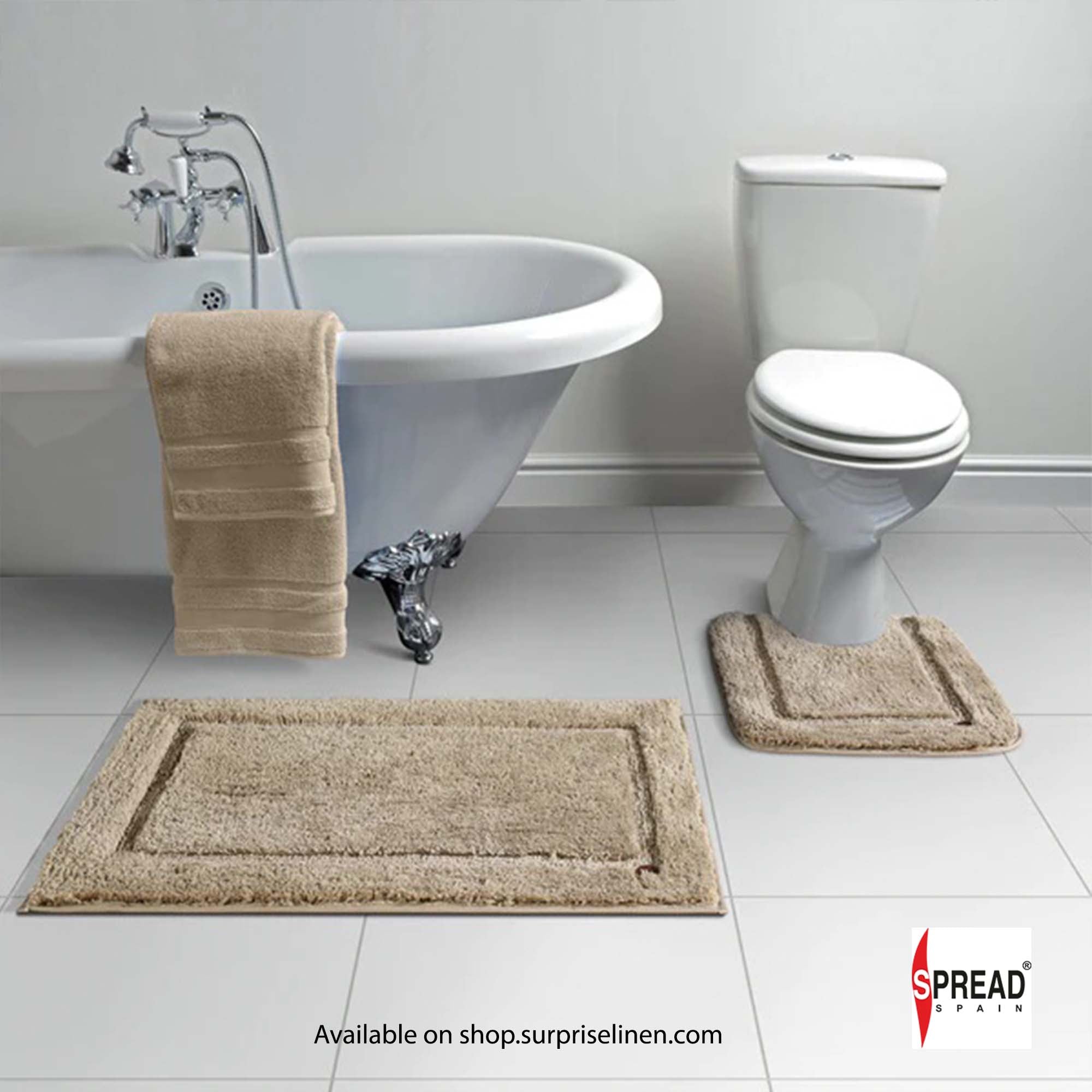 Spread Spain - Superba Luxury Bath Mats (Candid Ginger)